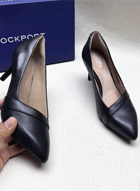Rockport/乐步正品撤柜时尚尖头高跟时装鞋女新款牛皮单鞋清仓M