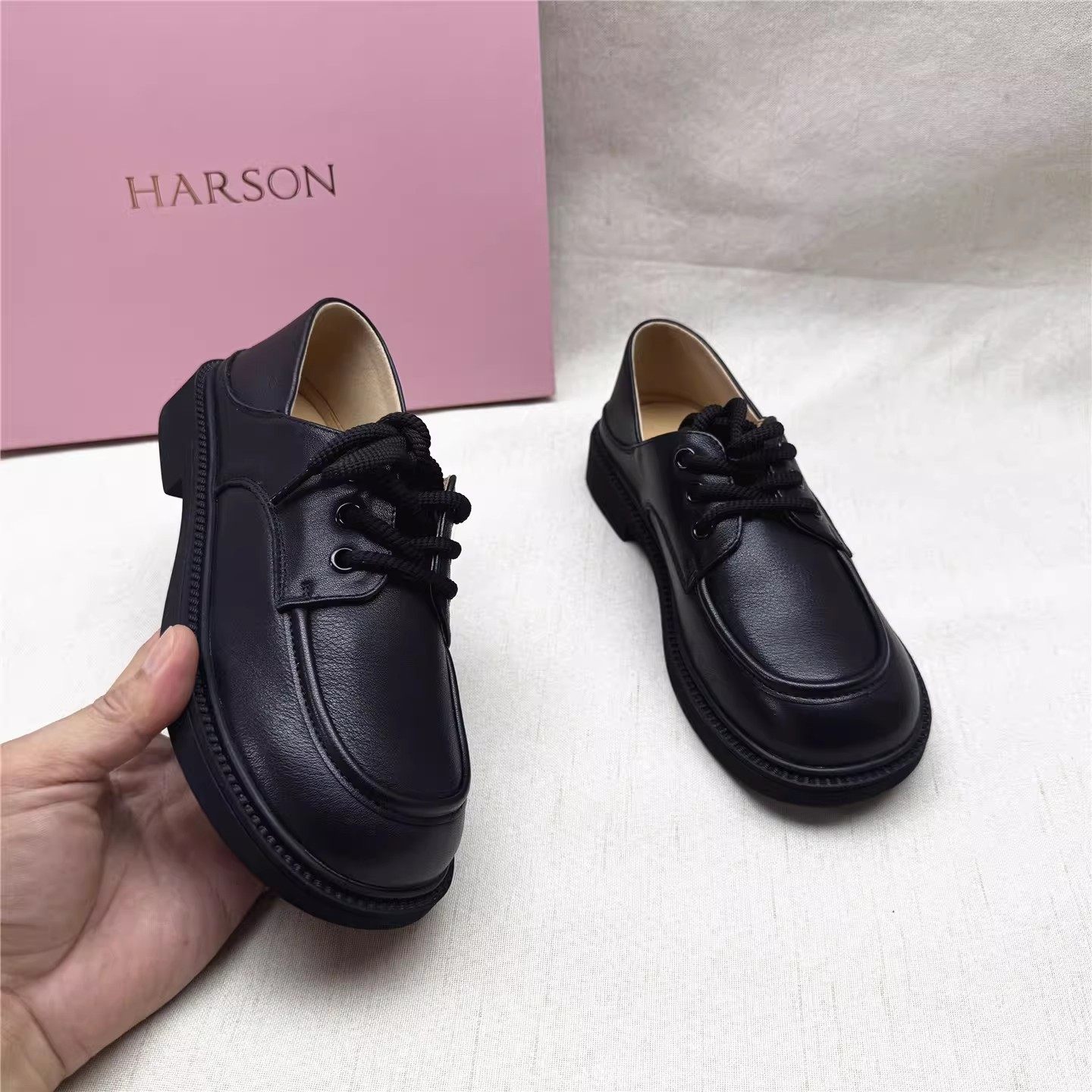 Harson/哈森正品撤柜舒适软底圆头深口女鞋春秋新款真皮两穿单鞋,女鞋,深口单鞋,淘宝优惠券,粉丝福利购,淘宝优惠卷