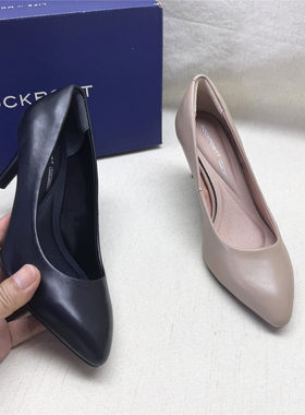 Rockport/乐步撤柜正品尖头高跟舒适不累脚时装女鞋新款羊皮单鞋