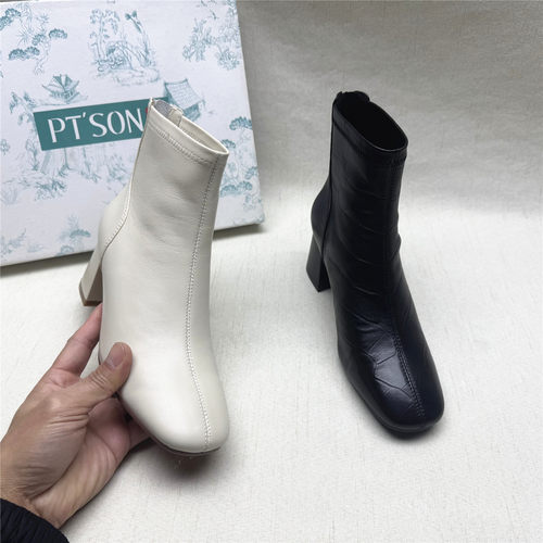 PT'SON/百田森真皮舒适时装靴女