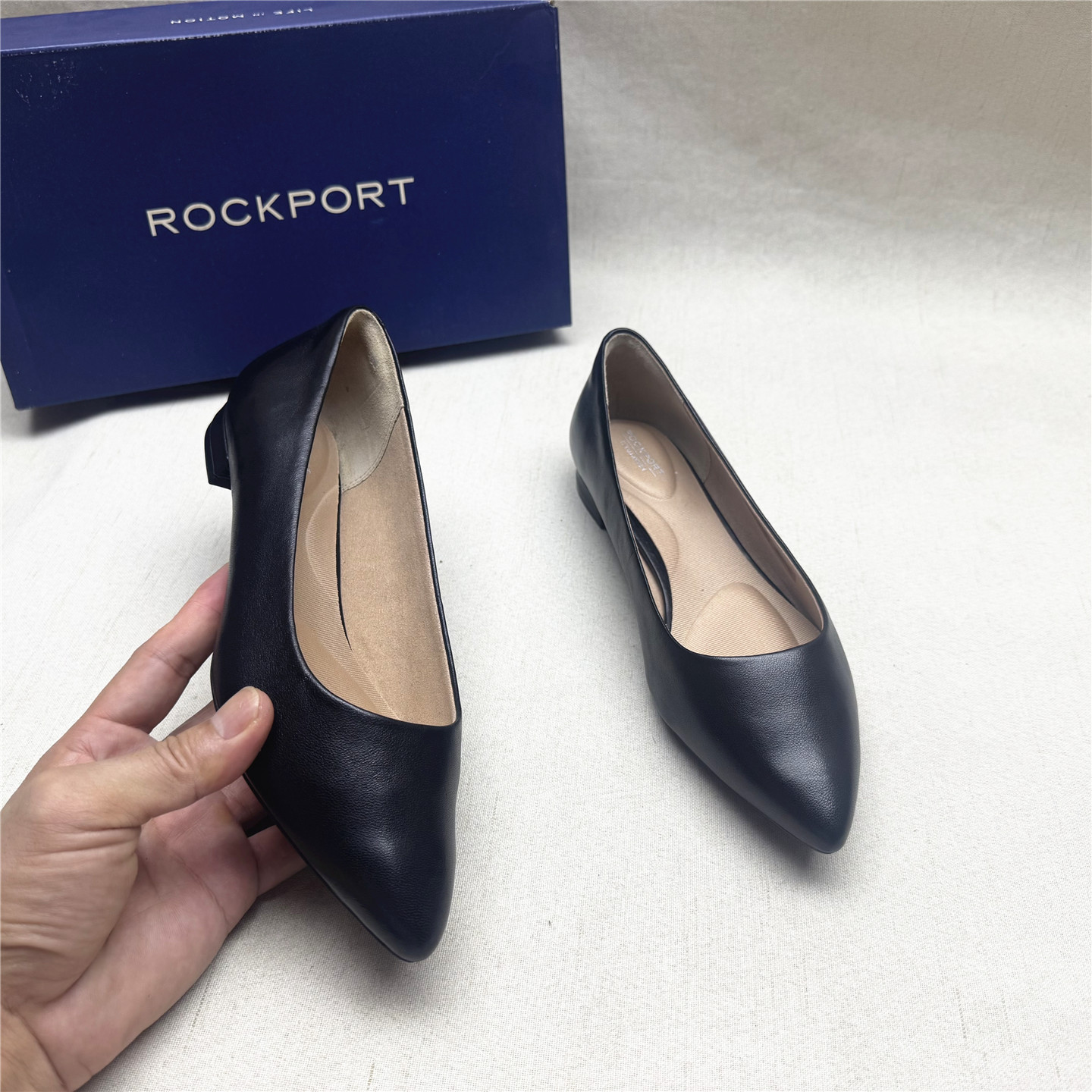 Rockport/乐步清仓处理真皮单鞋