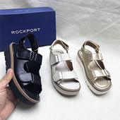 乐步撤柜正品 新款 时尚 Rockport 厚底舒适休闲鞋 女夏季 魔术贴凉鞋