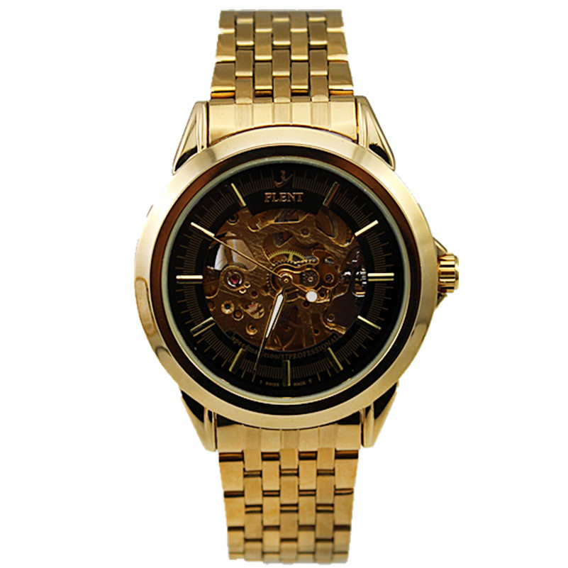 士表带flent飞浪达8049全自动机械手表现货新款男时尚不锈钢