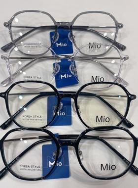 米奥眼镜架 Mio米奥小黑系列TR金属时尚超轻学生青年配镜框 M1156
