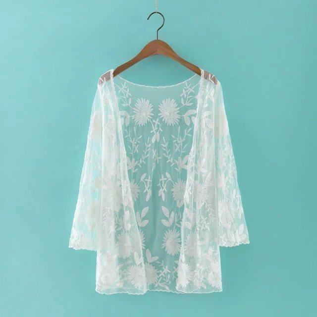 ultrathin Sunscreen clothes Women's wear Spring and summer Jacobs Shawl ventilation air conditioner Cardigan Three Quarter Sleeve Lace shirt coatin the Women's clothing/Boutique , Lace shirt/Chiffon shirt  category - from Buy2taobao.com to provide professional Taobao agent buy service