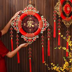 иероглиф "Счастье" 中国结挂饰客厅高档大号入户门玄关福字吉祥挂件乔迁之喜装饰挂画 Other