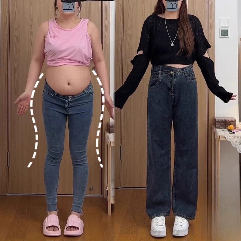 2026新款爆款春秋阔腿牛仔裤大码胖mm女装显瘦梨形身材穿搭裤子秋