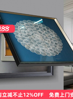 瑞杰 电表箱画《贝壳》遮挡餐厅 开关电盒挂画 液压电闸立体挂画