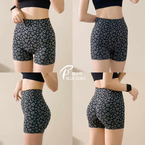 蓝小可瑜伽裤速干高腰提臀紧身