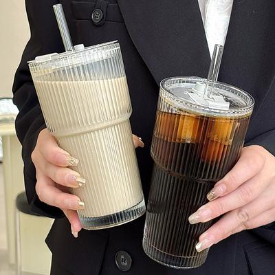ins高颜值大容量玻璃咖啡杯