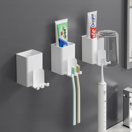 牙刷置物架免打孔卫生间独立式