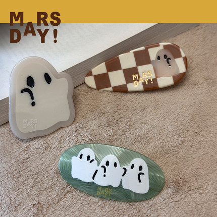 MARSDAY 小幽灵发夹原创设计女侧边刘海夹碎发组合夹子