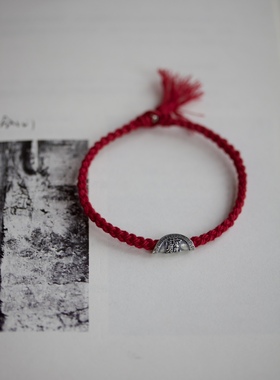 猫妈家 |手工藏式僧红 五色棉线 太岁金刚结  平安结 福手绳 排期