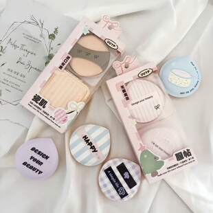 悠悠一品亲肤棉花糖粉扑气垫粉底液双面干湿两用海绵不吃粉柔软