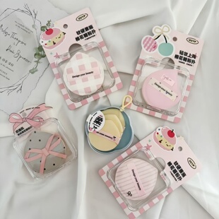 悠悠一品亲肤双面气垫粉扑三角型小面包干湿两用不吃粉定妆遇水大