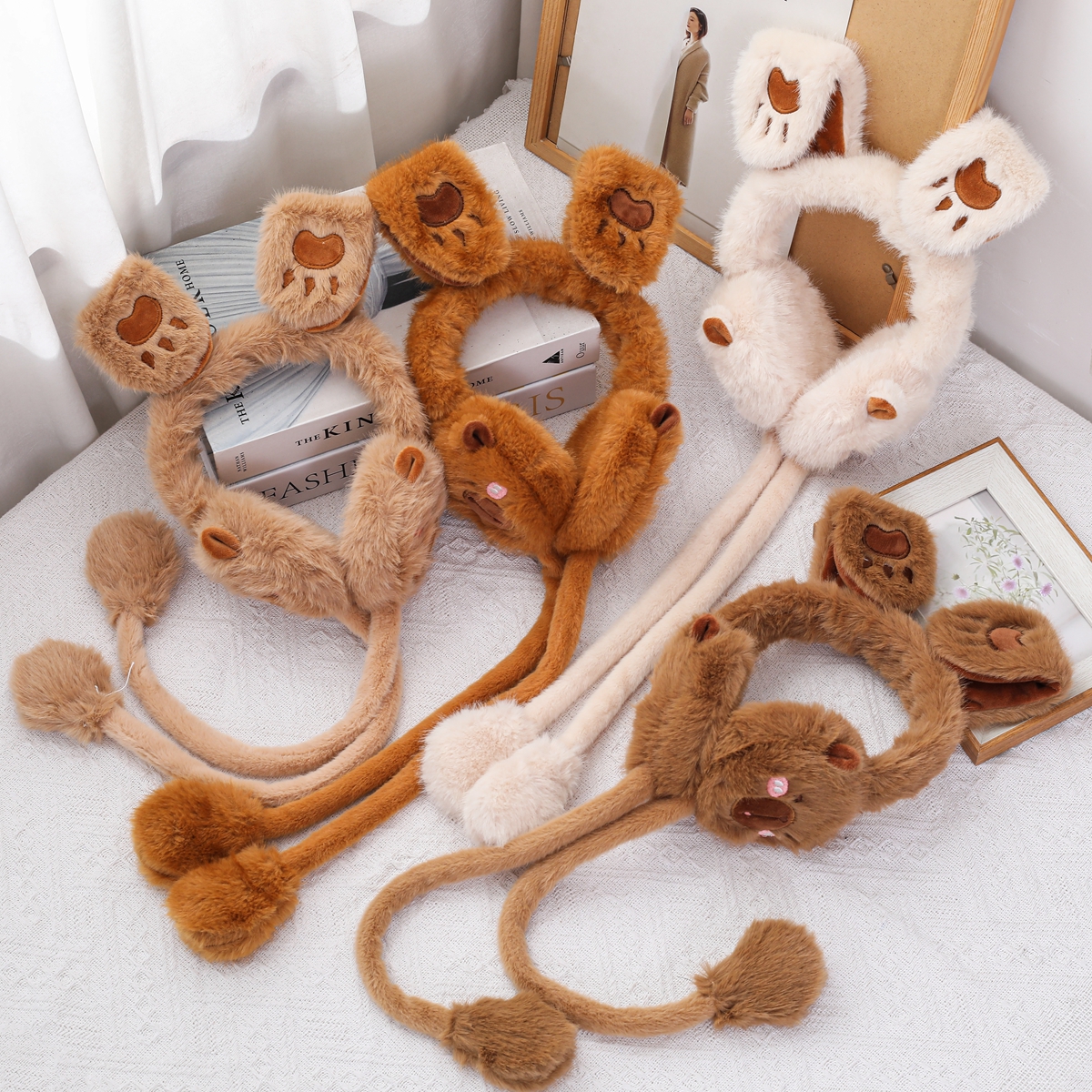 卡皮巴拉气动耳罩儿童冬季保暖