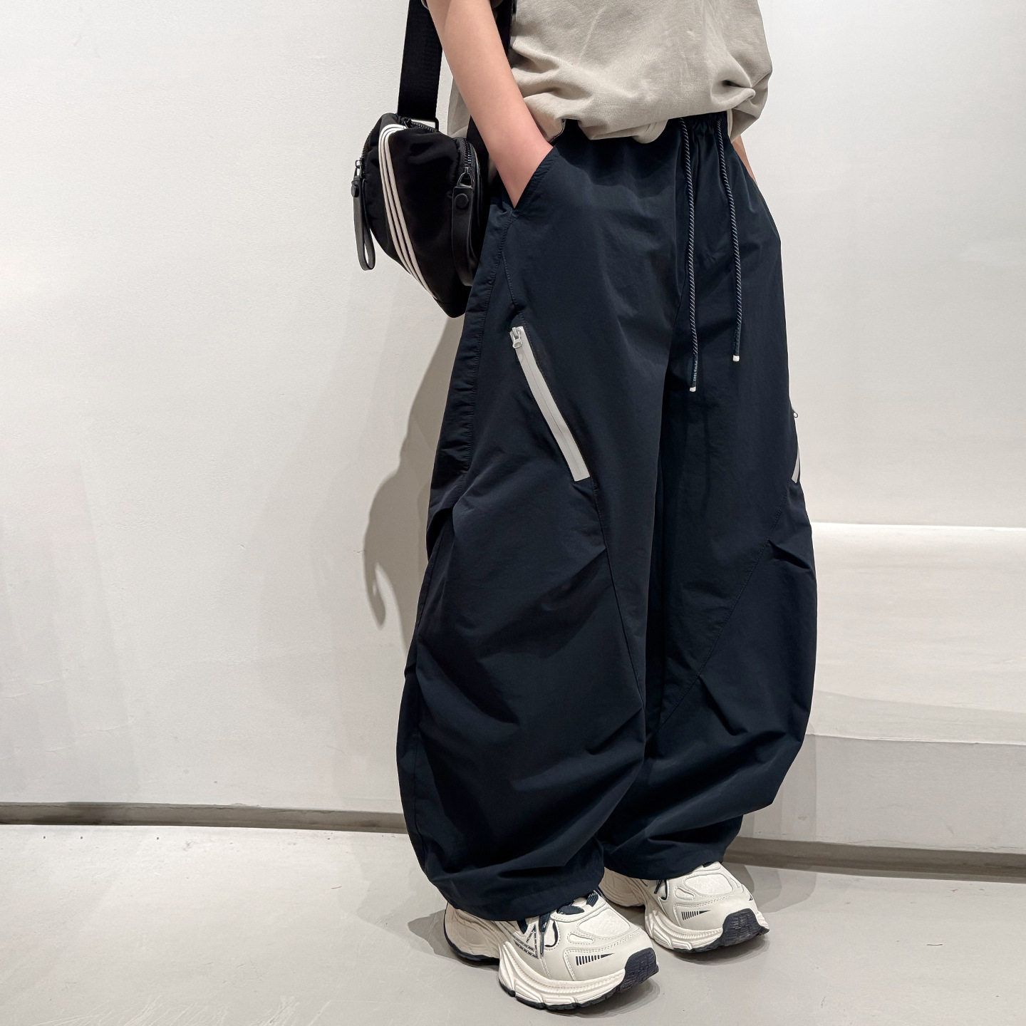 波拉童装夏装男童薄款裤子中大童防蚊裤儿童休闲束脚长裤2026夏装