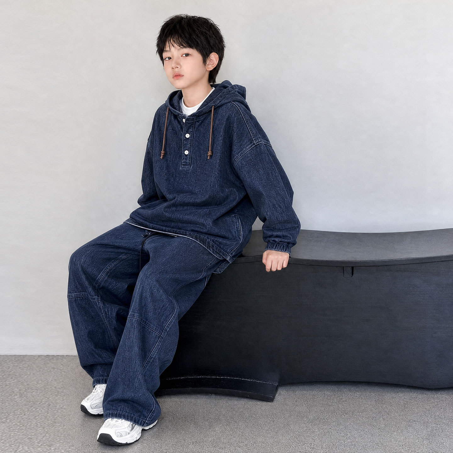 波拉童装儿童装男童套装春秋款2026秋装大童男孩秋装运动两件套潮
