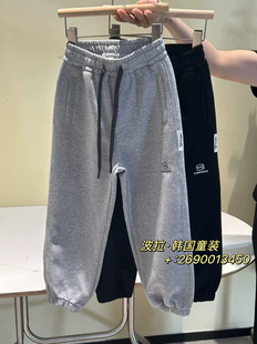 2026春装波拉韩国童装女男孩中大儿童体育课休闲裤运动裤工装裤子