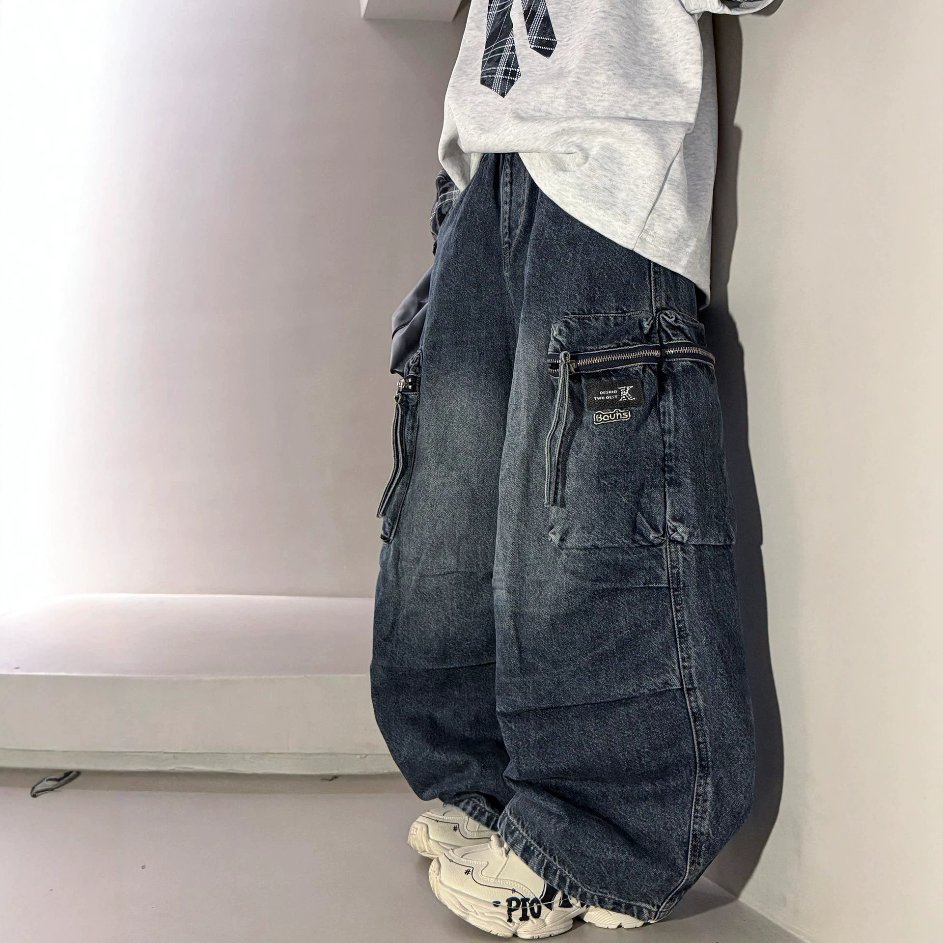 波拉童装男童牛仔裤春秋款2026秋装中大儿童装秋季宽松休闲裤子男
