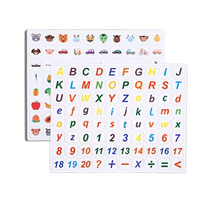 磁性大写字母贴儿童早教大写26个英文字母黑板磁力贴教具英语单词拼音益智儿童玩具彩色冰箱白板黑板磁贴