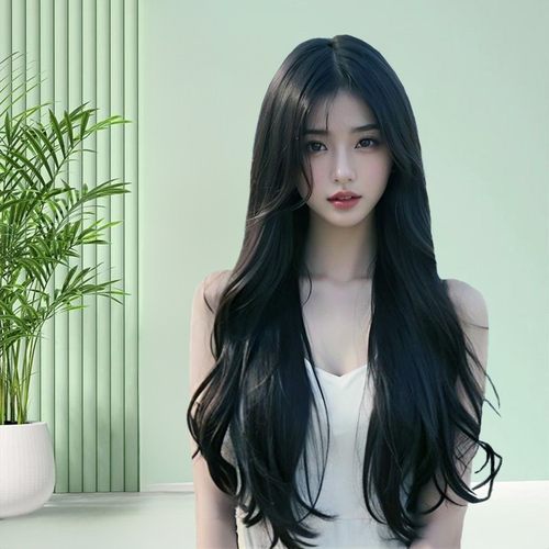 新款长卷发长发大波浪假发发自然全头套百搭中分八字仿真慵懒刘海