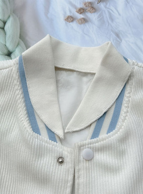 休闲衫更换领口夹克棒球衫新成人针织棉松紧弹性螺纹春秋薄款布料