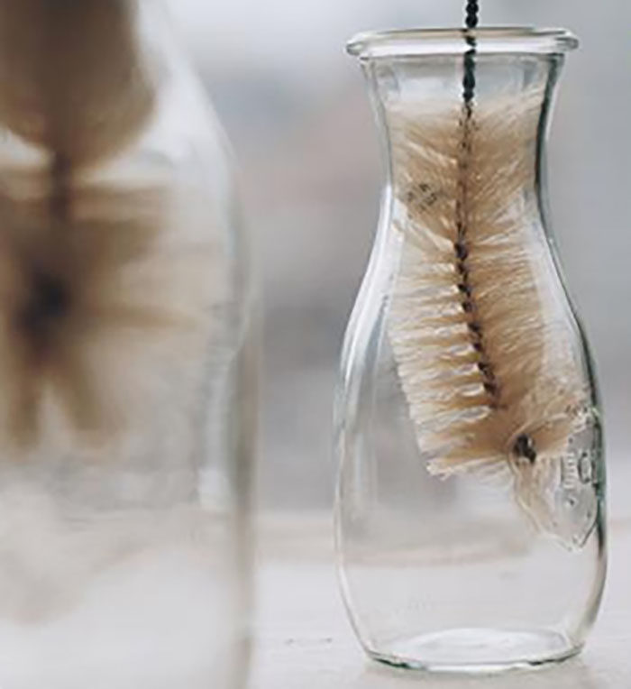 长手柄瓶刷玻璃瓶奶瓶水杯水壶清洁刷鬃毛杯刷REDECKER德国制造