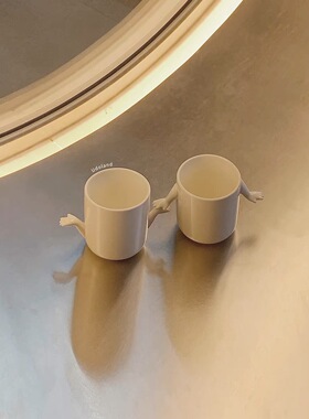 牵手杯陶瓷杯对杯 udoland原创设计创意礼物小众马克杯
