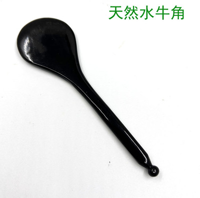 纯牛角点穴棒天然牛角阴阳拨筋棒脸部耳穴全身适用按摩棒刮痧板