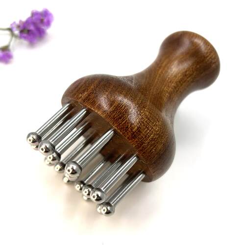 铜木经络刷不锈钢无痕刮痧按摩器