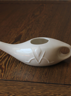 现货neti pot陶瓷洗鼻壶鼻腔冲洗器涅涕壶瑜伽馆家用洗鼻保健包邮