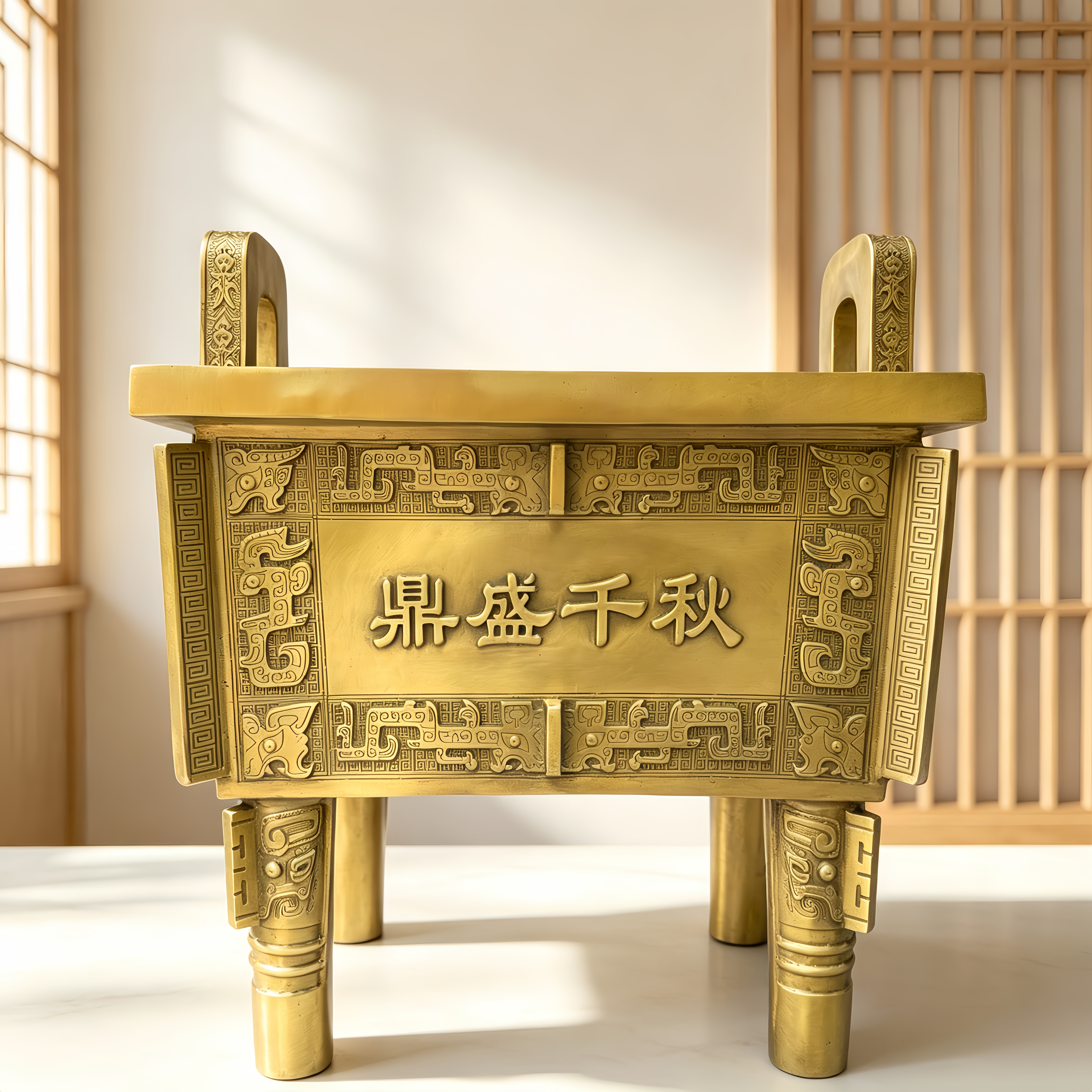 黄铜鼎盛千秋司母戊鼎开业乔迁