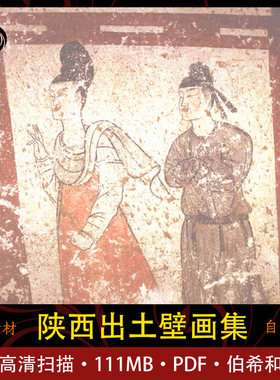 壁上丹青 陕西出土壁画集 地下壁画收藏学习普清 陕西唐代壁画