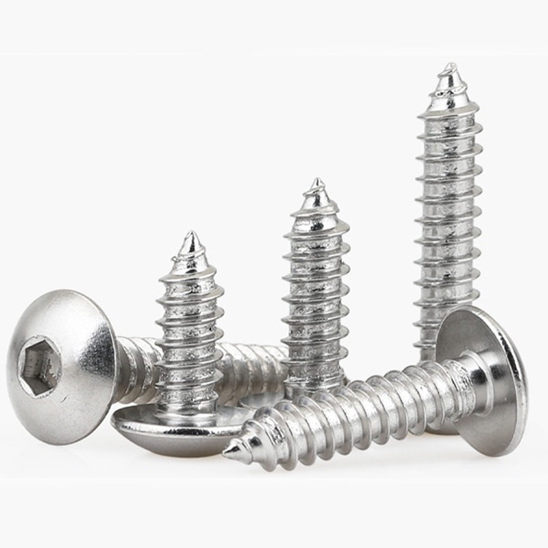 201TA不锈钢大扁头内六角自攻螺丝蘑菇头自攻钉伞头自攻