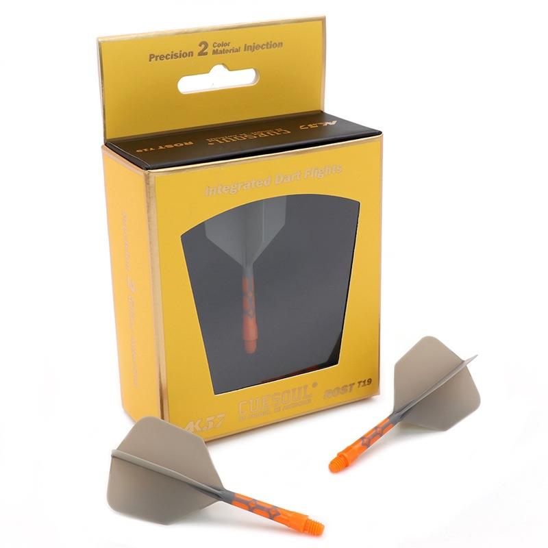 CUESOUL/Q獣ROST T19飞镖尾翼双色镖叶耐用配件飞标一体尾巴标翼