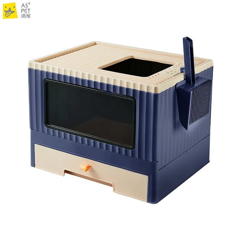 全封闭猫砂盆顶入式特大