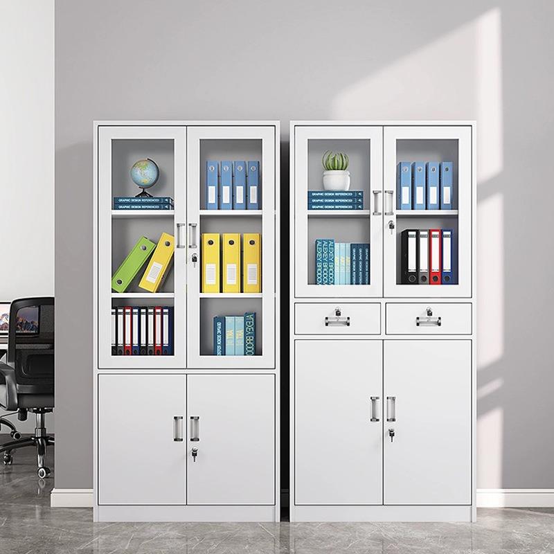 钢制办公室储物文件柜铁皮财务带锁抽屉资料柜档案凭证办公柜厂家