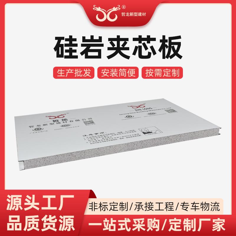 硅岩夹芯板无尘车间隔音防火板材净化工程板材无尘车间防腐净化板