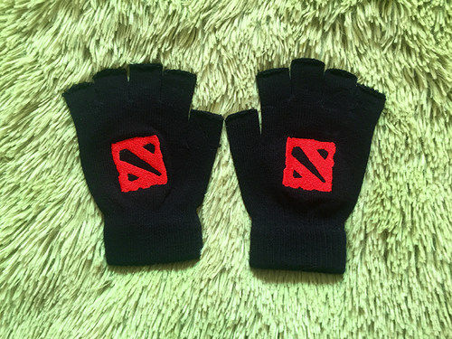 DOTA2标志冬季针织手套游戏周边