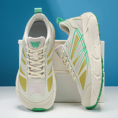 泓星正版大码宽头跑步鞋男女宽脚运动鞋加肥宽楦鞋缓震耐磨跑步鞋