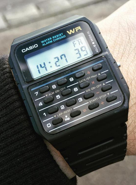CASIO卡西欧计算器防水手表CA53W-1V绝命毒师老白款CA-53WF-1B/8B