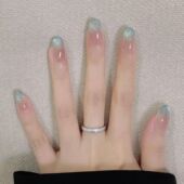 新品 高颜值高级感仙气满满夏日简约显白INS风可拆卸美甲穿戴甲女