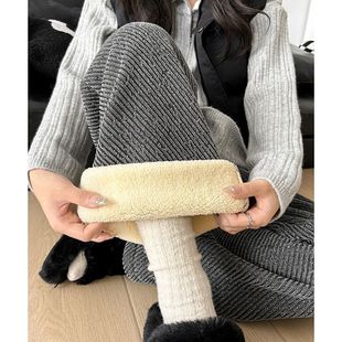 子秋冬季 加绒加厚打底裤 外穿保暖不勒肚阔腿裤 冬装 2025新款 遮肉裤