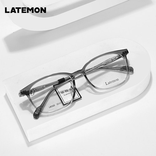 浪特梦新款复古超轻超薄镜框男素颜眼镜架女小脸全框L83320