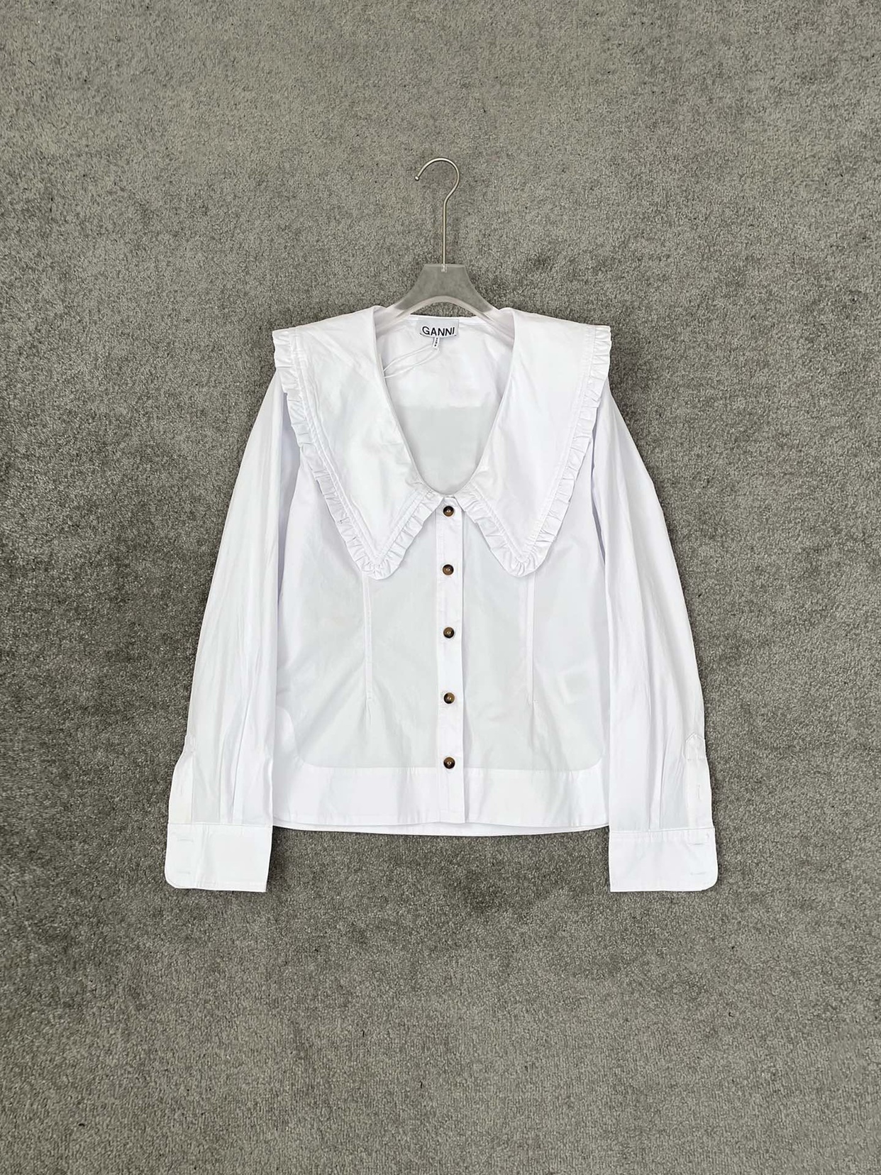 2022秋冬新品 经典复古减龄法式风情时尚娃娃领衬衫