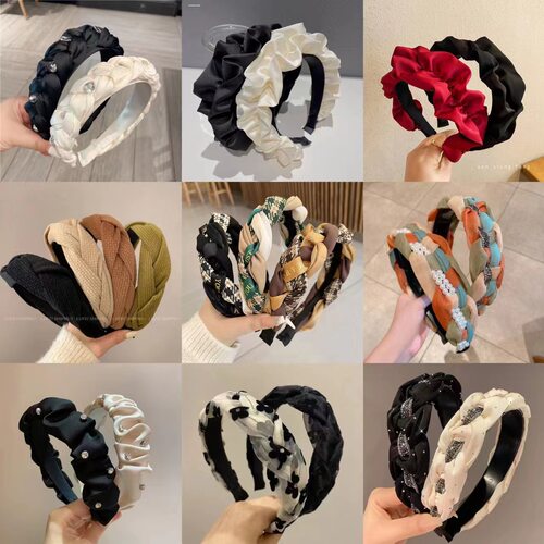 高级感麻花编织头箍压发头箍发卡