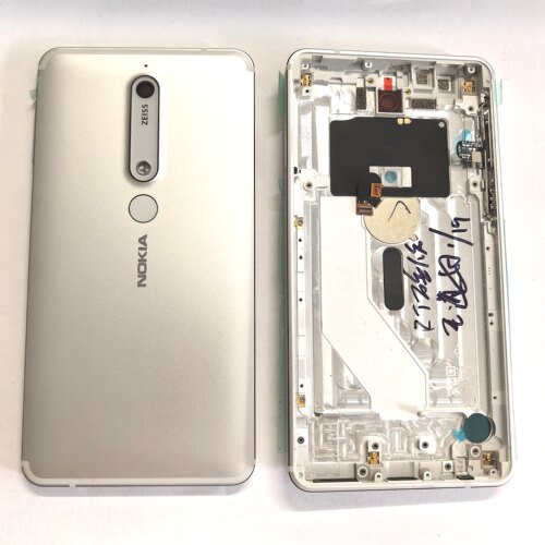 适用于诺基亚 6.1 电池后盖 铝壳 外壳