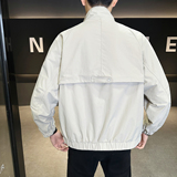 模特2026春装新款立领夹克衫882601P115卡其穿到200斤，男装夹克，电商D227