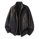 2026春装新款立领夹克衫5838P125卡其可穿到200斤，男装夹克，电商D227